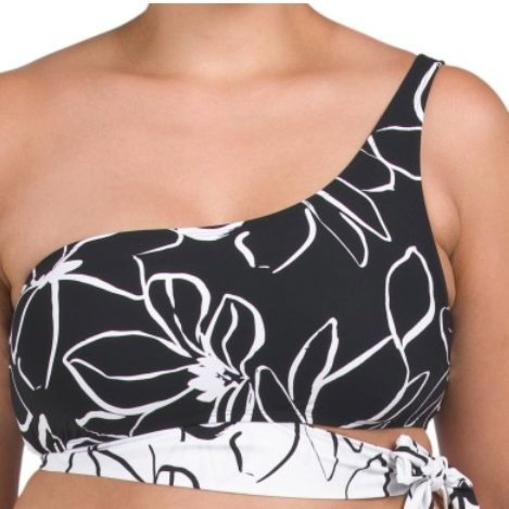 La Blanca NWT Sz 18W Moonlit Plus One Shoulder Swimsuit Top - Picture 4 of 5